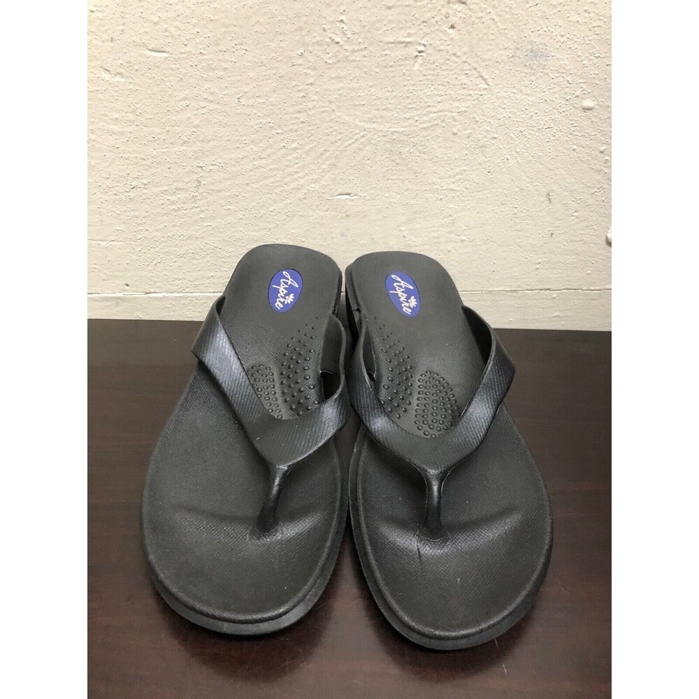 Aspire Okabashi women Black Sandals/Flip Flops Size XL
